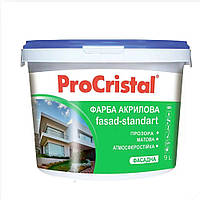Краска акриловая фасадная Ирком ProCristal Fasad-Standart IP-131 прозрачная 9 л HR, код: 7888767
