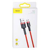 Кабель USB Baseus USB to Micro 2.4A CAMKLF-B Колір Червоний, 09, фото 4