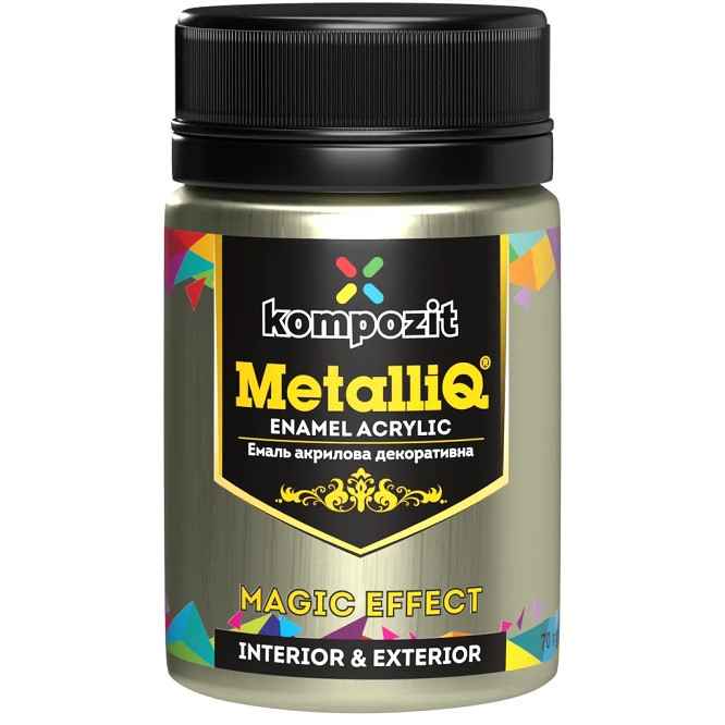 Емаль акрилова Kompozit METALLIQ перлина 70 г, фото 1