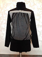 Чорна блуза з люрексом на дівчаток 128,140,152,164 зросту