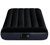 Intex Велюр Кровать с нескользящим покрытием 64141 размером: 191х99х25см односпальная, с изголовьем