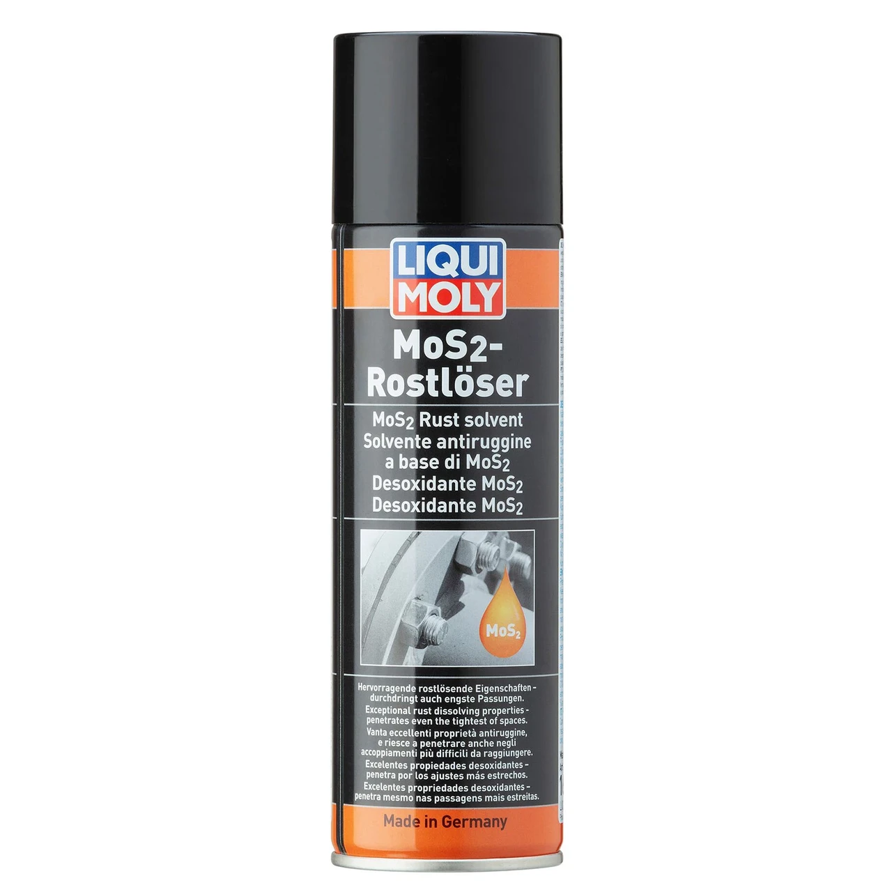 Засіб для видалення іржі LIQUI MOLY MoS2-Rostloserа з дисульфідом молібдену ерозоль 300 мл (1986/1614), фото 1