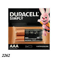 Батарейка Duracell R3 AAA LR3 (2шт)