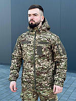 Тактическая куртка Soft Shell демисезонная военная куртка хищник весенняя летняя куртка с капюшоном для зсу