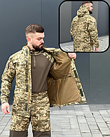 Куртка тактична ріп стоп піксель військова чоловіча куртка демісезонна польва парка з капюшоном для ЗСУ