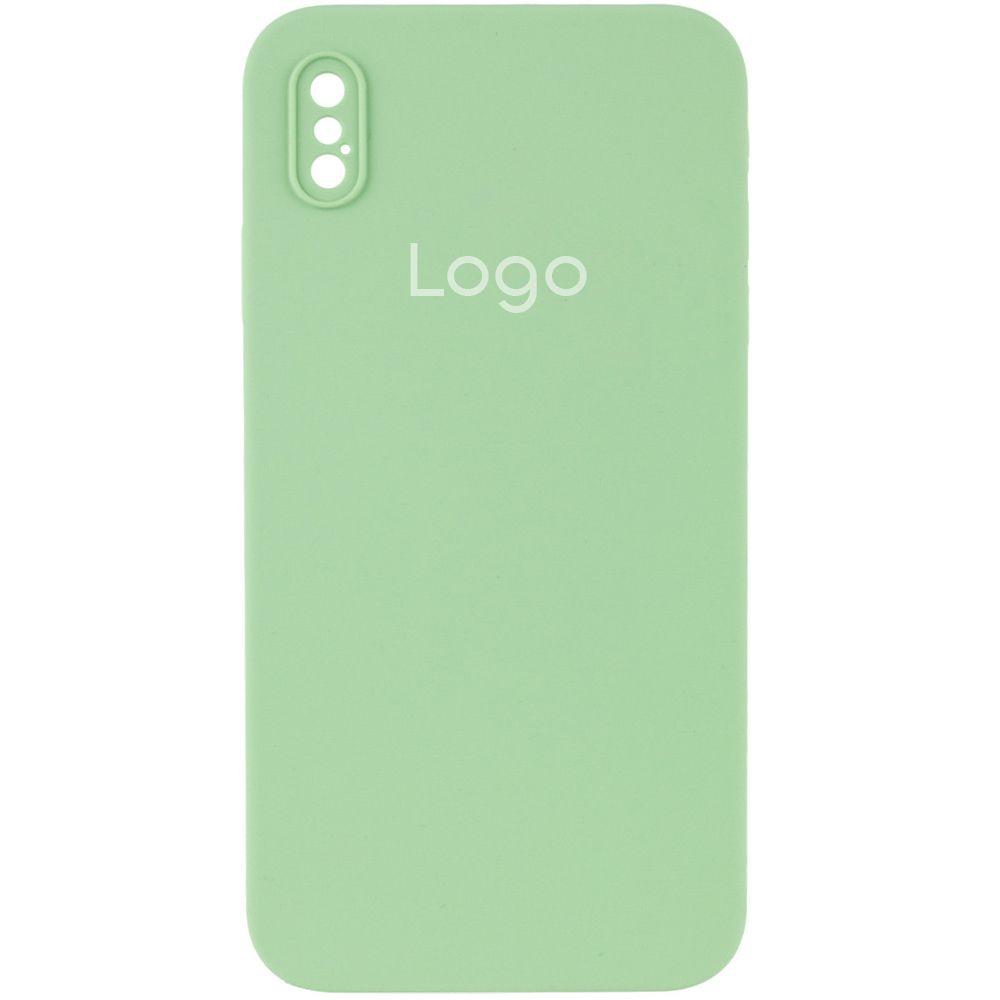 Чохол Silicone Case Square Full Camera для iPhone X/Xs Колір 01.Mint, фото 1