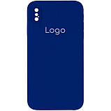 Чохол Silicone Case Square Full Camera для iPhone X/Xs Колір 06.Light Pink, фото 8