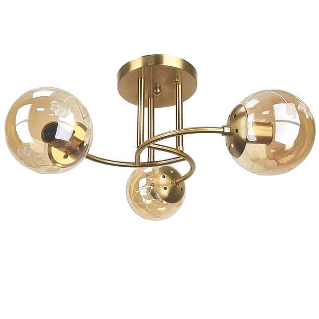 Люстра стельова на три плафони