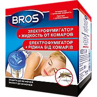 Электрофумигатор Bros с жидкостью от комаров, 40 мл