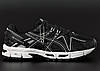 Чоловічі  кросівки Asics Gel-Kahana 8 Black White (Чорні) Взуття Асикс Гель Кахана 8 повсякденні сітка шкіра демісезон, фото 2