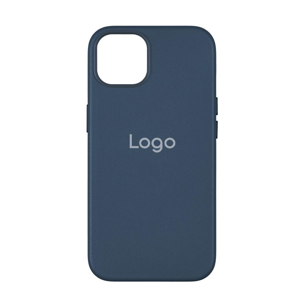 Чохол Leather Case with MagSafe для iPhone 15 Plus Колір Indigo Blue, фото 1
