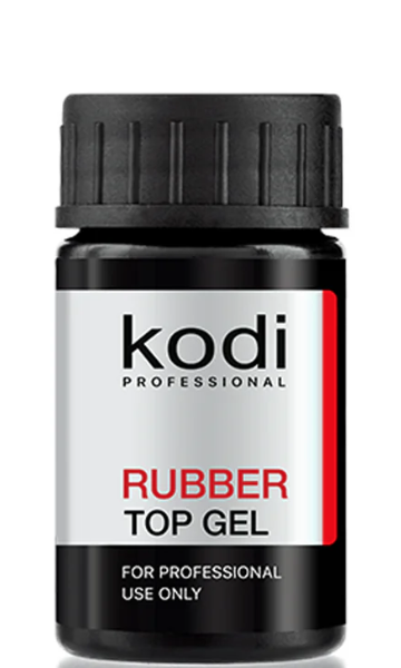 Верхнє каучукове покриття (топ/фініш) для гель-лаку Rubber Top Gel Kodi 14 мл., фото 1