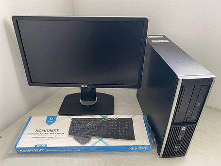 Б/в ПК+Монітор HP Compaq 8200 Elite SFF| Core i5-2400| 8 GB RAM| 250 GB HDD| HD 2000 + Б-клас 22" 1680x1050 | VGA, фото 1