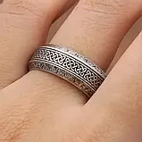 Кільце печатка перстень чоловіче сталеве MIDGARD 19 з медичної нержавіючої сталі з Рунами, фото 4