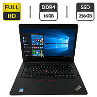 Ноутбук Б-клас Lenovo ThinkPad E470/ 14" (1920x1080)/ Core i5-7200U/ 16 GB RAM/ 256 GB SSD/ HD 620