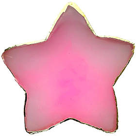Палітра у формі рожевої зірки для змішування фарб, гелів, гель лаків та інших матеріалів (10х10см.), 383