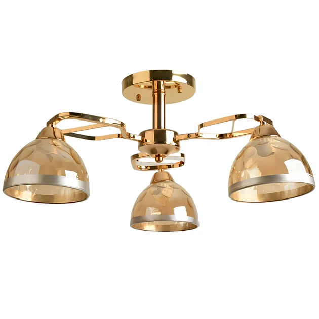 Люстра стельова на три плафони