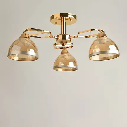 Люстра стельова на три плафони, фото 2