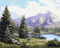 Картина по номерам горный пейзаж Прекрасные горы 40x50см Картины по номерам цифрам природа Brushme BS44473