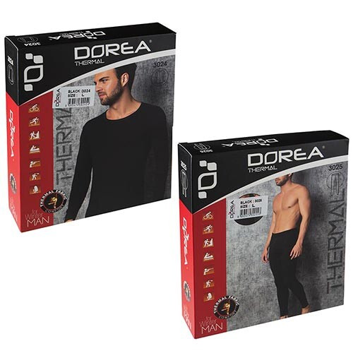 Комплект термобілизни чорний Dorea розмір M
