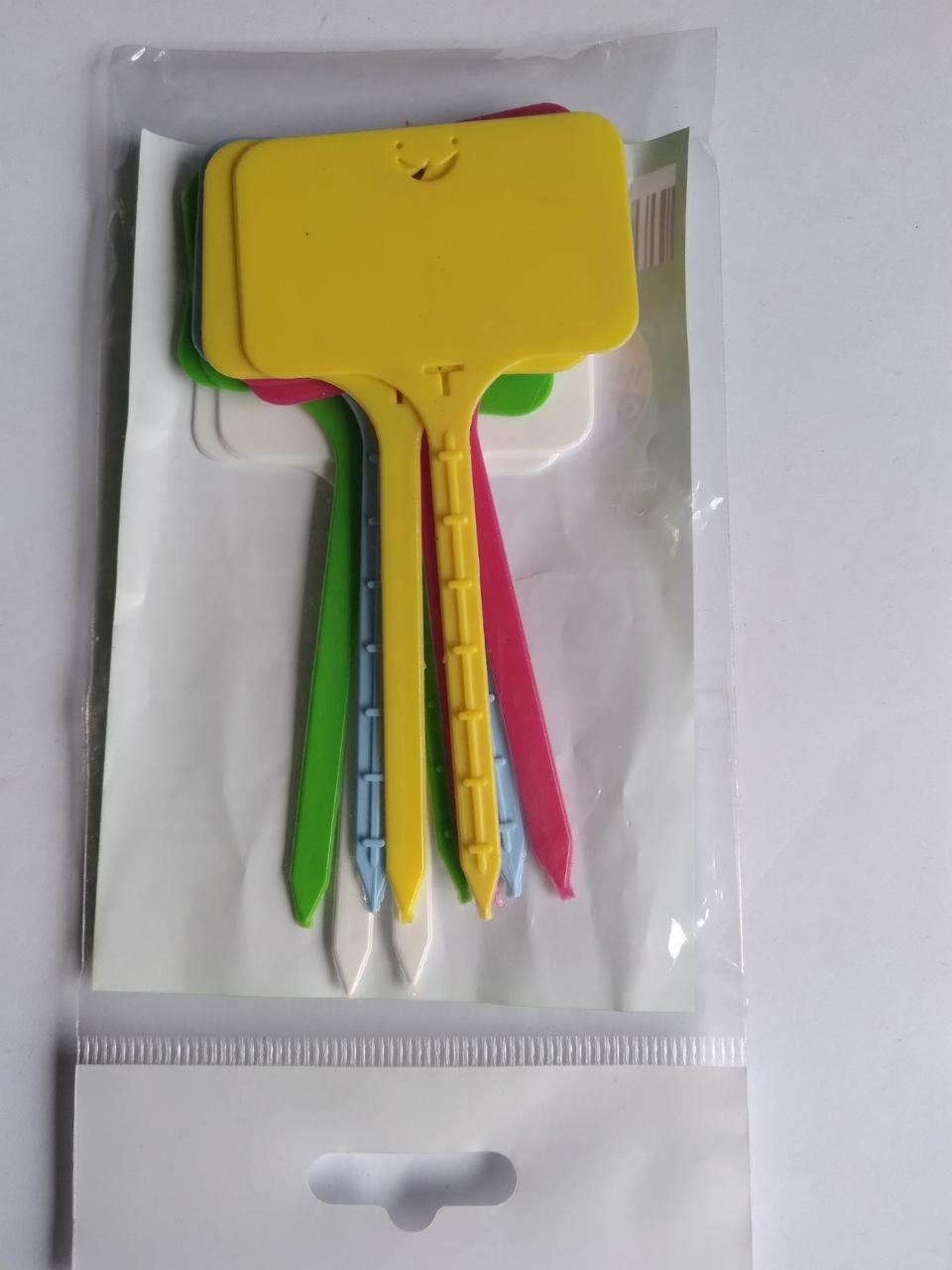 Табличка-Бірка Садова (кольорова) / 10 шт 7×5×3 см, фото 1