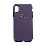 Чохол Silicone Case Full Size (AA) для iPhone Xs Max Колір 73.Plum, фото 6