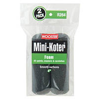 Валик для фарби Wooster Mini-Koter Foam, довжина 4" (5 см), (2шт в уп.)