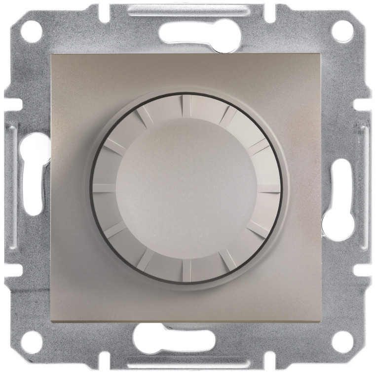 Диммер поворотний з підсвічуванням бронза Asfora Schneider