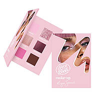 Палетка теней для век - розовые оттенки pink power girl - FACEBOOM MAKE-UP
