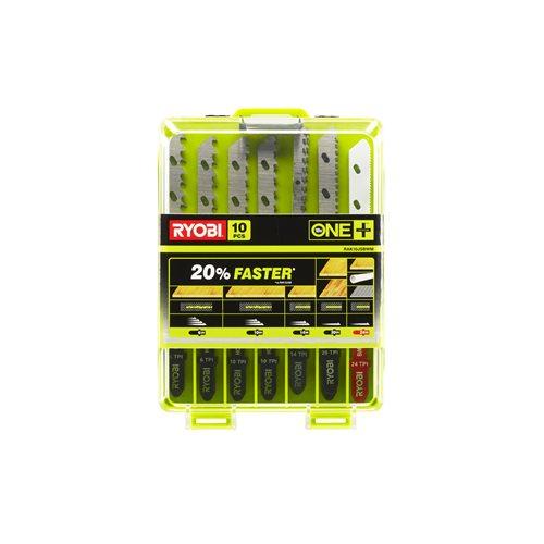 Ryobi Пилочки для лобзика Ryobi RAK10JSBWM 5132002811, набір 10 шт, для дерева та металу, фото 1