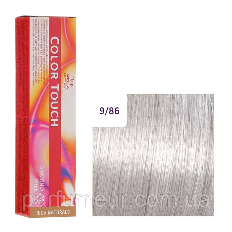 Wella Color Touch 9/86 дуже світлий блондин перлинно-фіолетовий 60 мл, фото 1