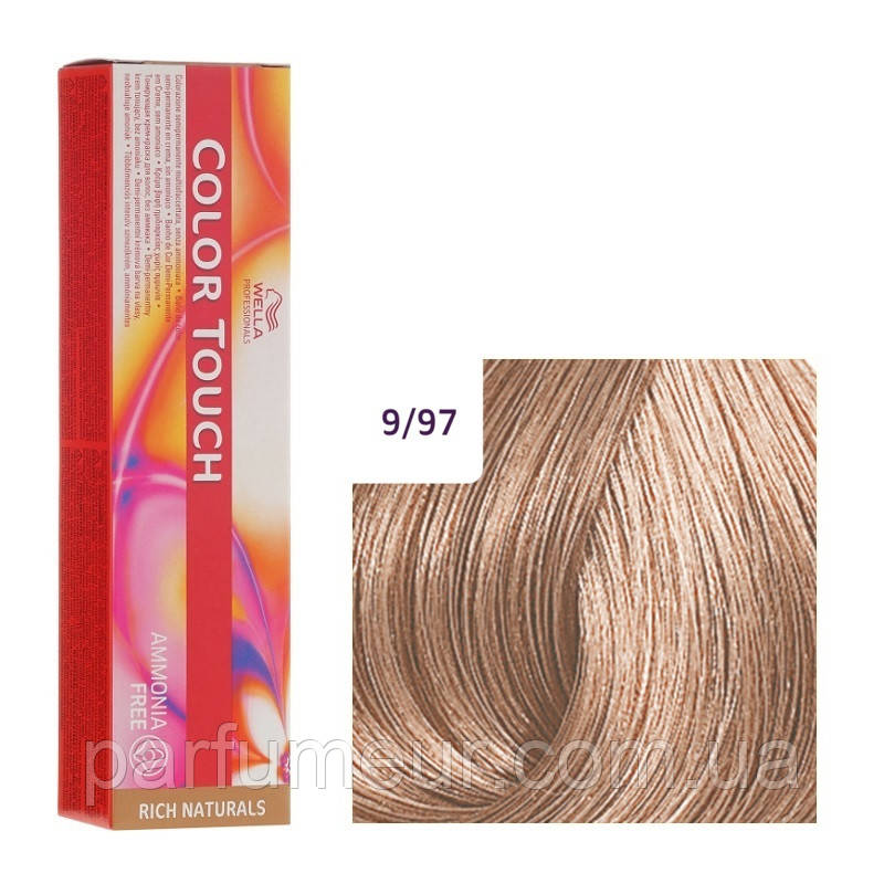 Wella Color Touch 9/97 дуже світлий блондин сандре коричневий 60 мл, фото 1