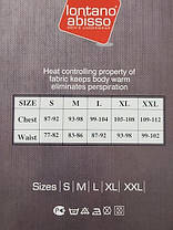 Комплект термобілизни чорний Lontano abisso розмір XL, фото 3