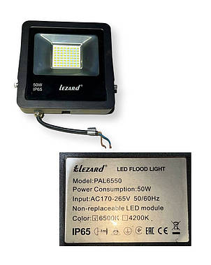 Світлодіодний прожектор Lezard 6550 (LED) 50 Вт YU227, фото 2