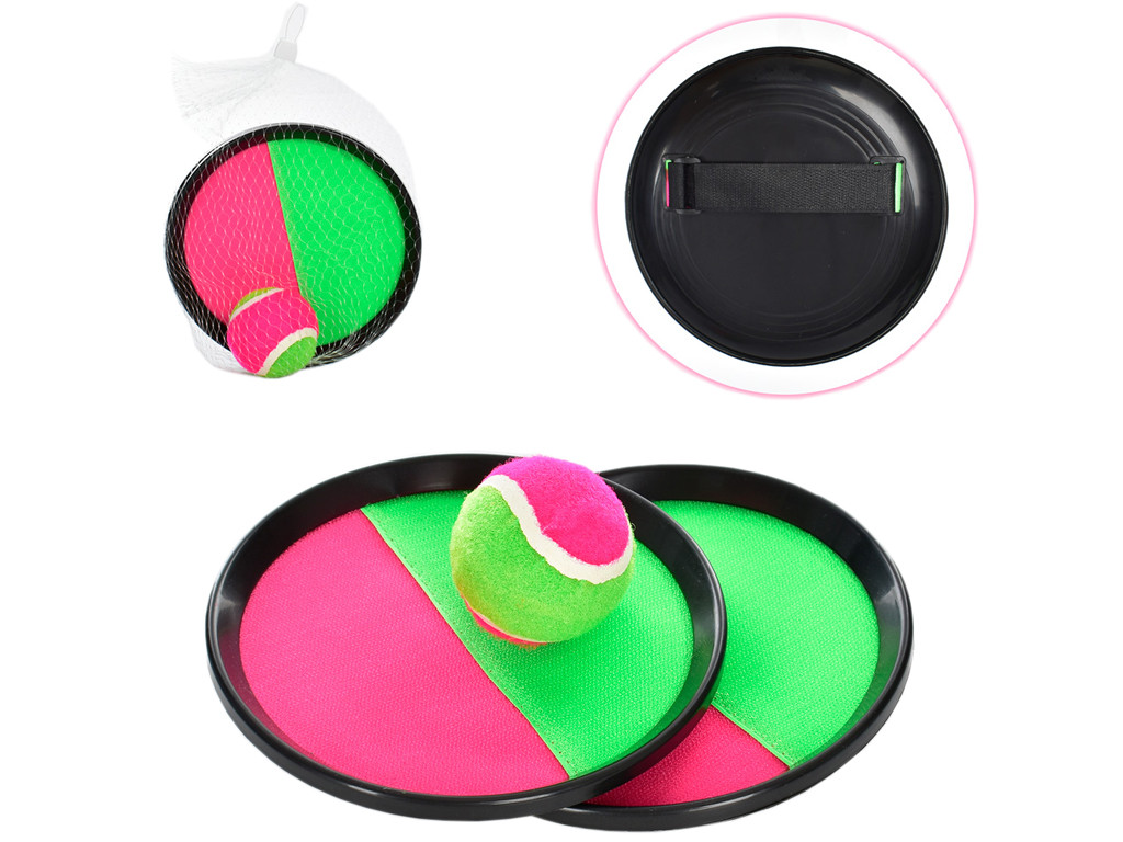 Гра Пастка на липучці, 2 штуки, діаметр 18,5 см, м'яч 6 см