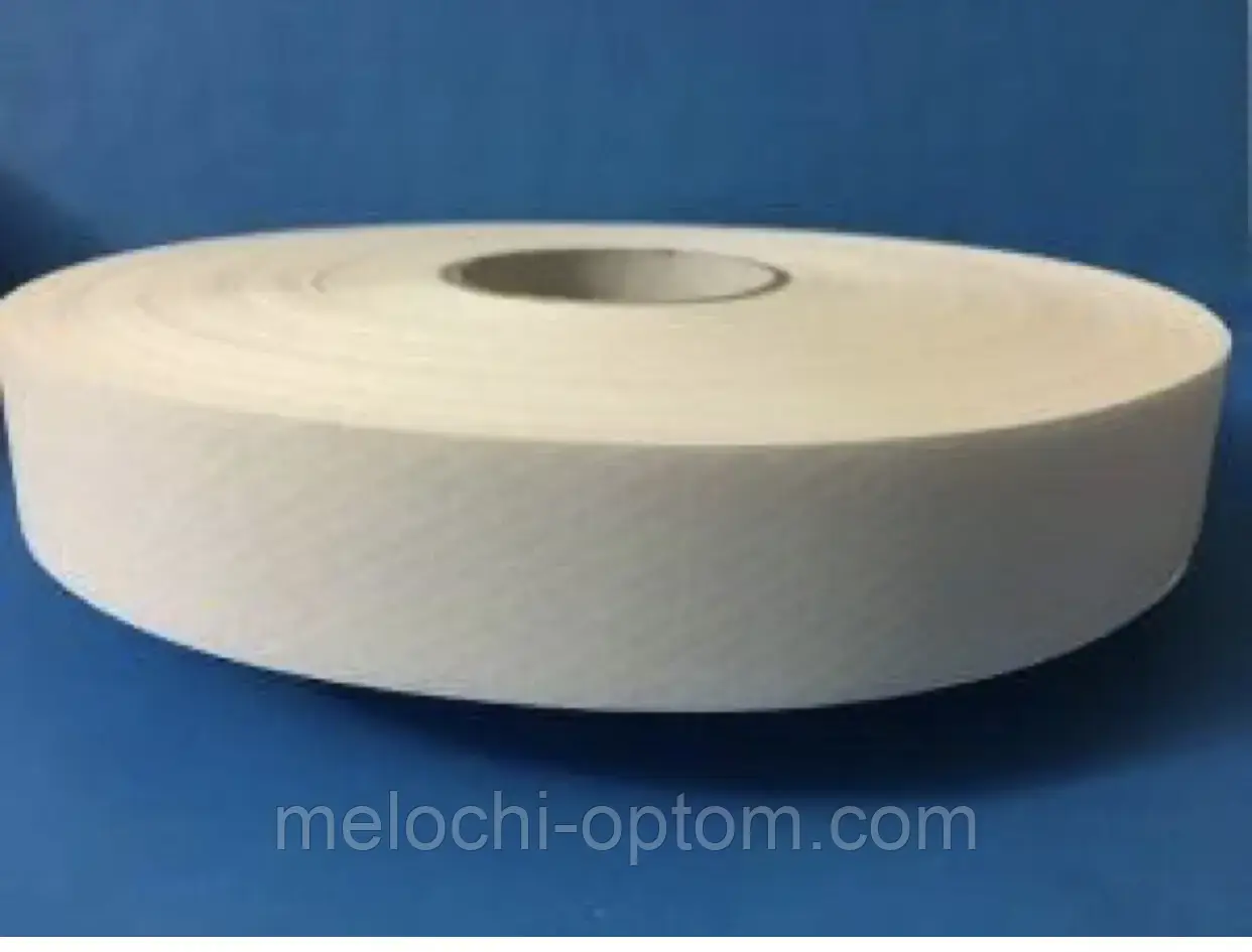 Клейова стрічка павутинка на папері флізелін термоклейовий 3см/100м Білий