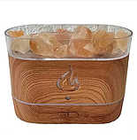 Зволожувач повітря з камінням Aroma Diffuser (соляна лампа + нічник, LED підсвітка) AD-1928, фото 3