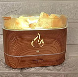 Зволожувач повітря з камінням Aroma Diffuser (соляна лампа + нічник, LED підсвітка) AD-1928, фото 6