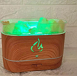 Зволожувач повітря з камінням Aroma Diffuser (соляна лампа + нічник, LED підсвітка) AD-1928, фото 9
