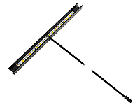 Світильник меблевий Мелашка П подібний 180мм 1,44W корпус чорний, золоте світло LEDUA