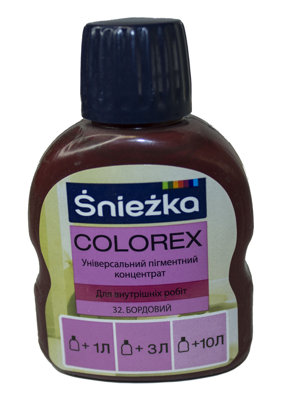 Універсальний пігментний концентрат Śnieżka COLOREX бордовий 100 мл