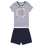 Літня піжама (футболка, шорти) Lupilu на дівчинку, квіти, р.98-104, 2-4 роки, фото 2