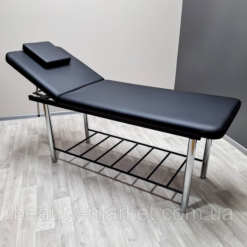 Стаціонарний масажний стіл КМ-04 Black