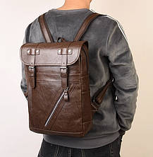 Чоловічий міський рюкзак чорний, фото 4