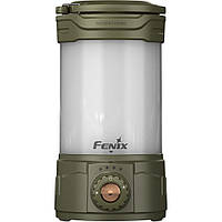 Туристичний кемпінговий ліхтар Fenix CL26R Pro/ Світлодіодний ліхтар з акумулятором на 5000 мАг/ Ліхтар на 500 люмен Оливковий