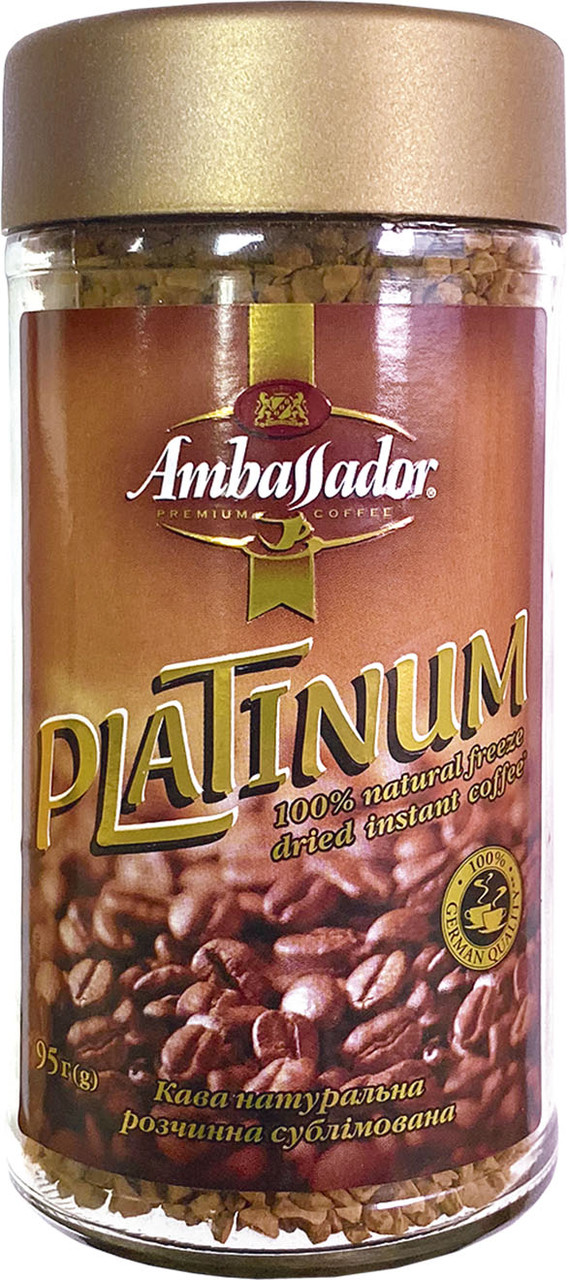 Кава розчинна Ambassador Platinum, склобанка 95г