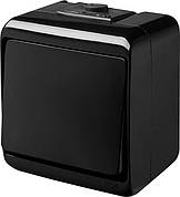 Вимикач 1-клавішний зовнішнього монтажу ETI VHE-1-BL 250V AC IP54 4668080 Чорний