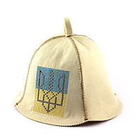 Банна шапка Luxyart Тризуб Білий (LA-339) NC, код: 1103672