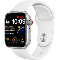 Умный смарт часы Smart Watch I7 PRO MAX с голосовым вызовом тонометр пульсометр оксиметр. Цвет: белый Sensey