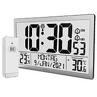 Часы настенные электронные Technoline WS8113 Silver (WS8113) Датчик внешней температуры Календарь
